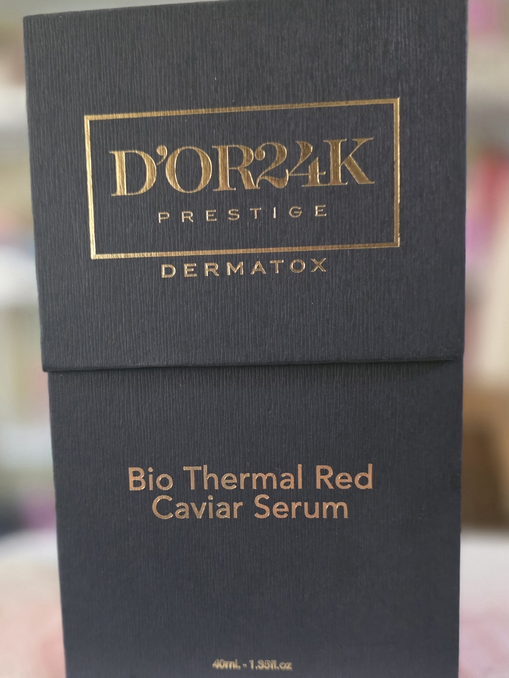 D'OR24K Bio Thermal Red Caviar Serum - Black & Gold